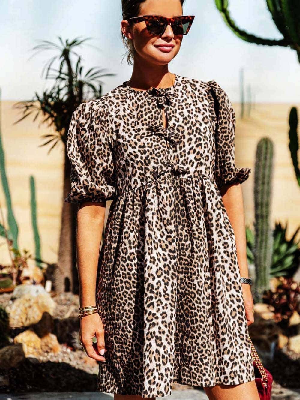 Alessandra Timeless Leopard Dress Everyday Luxe Edit