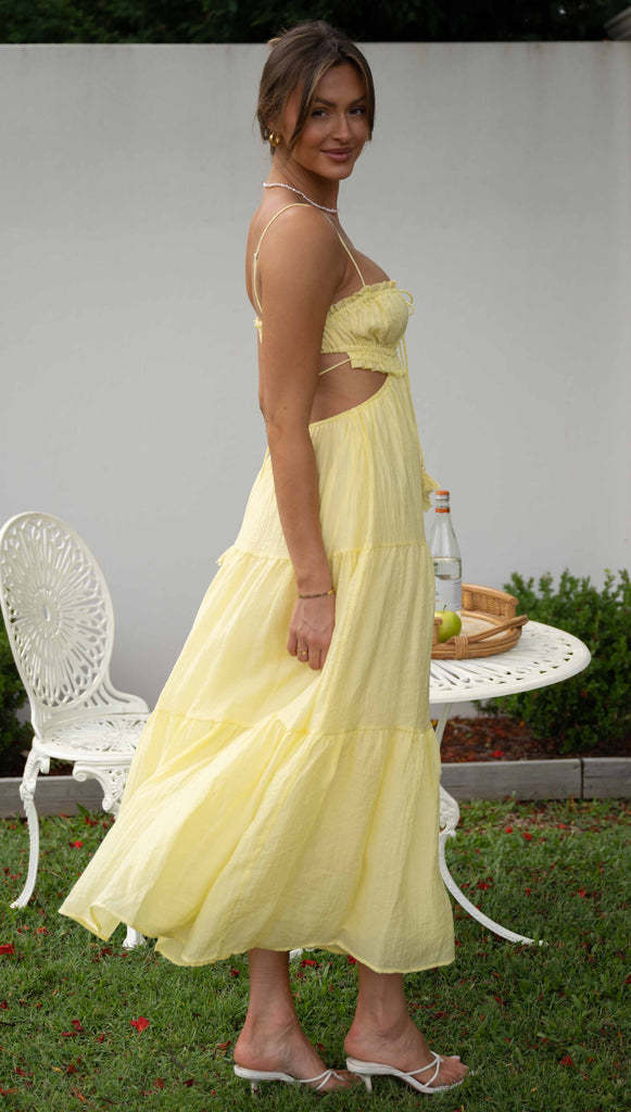 Saz Maxi Dress - Yellow