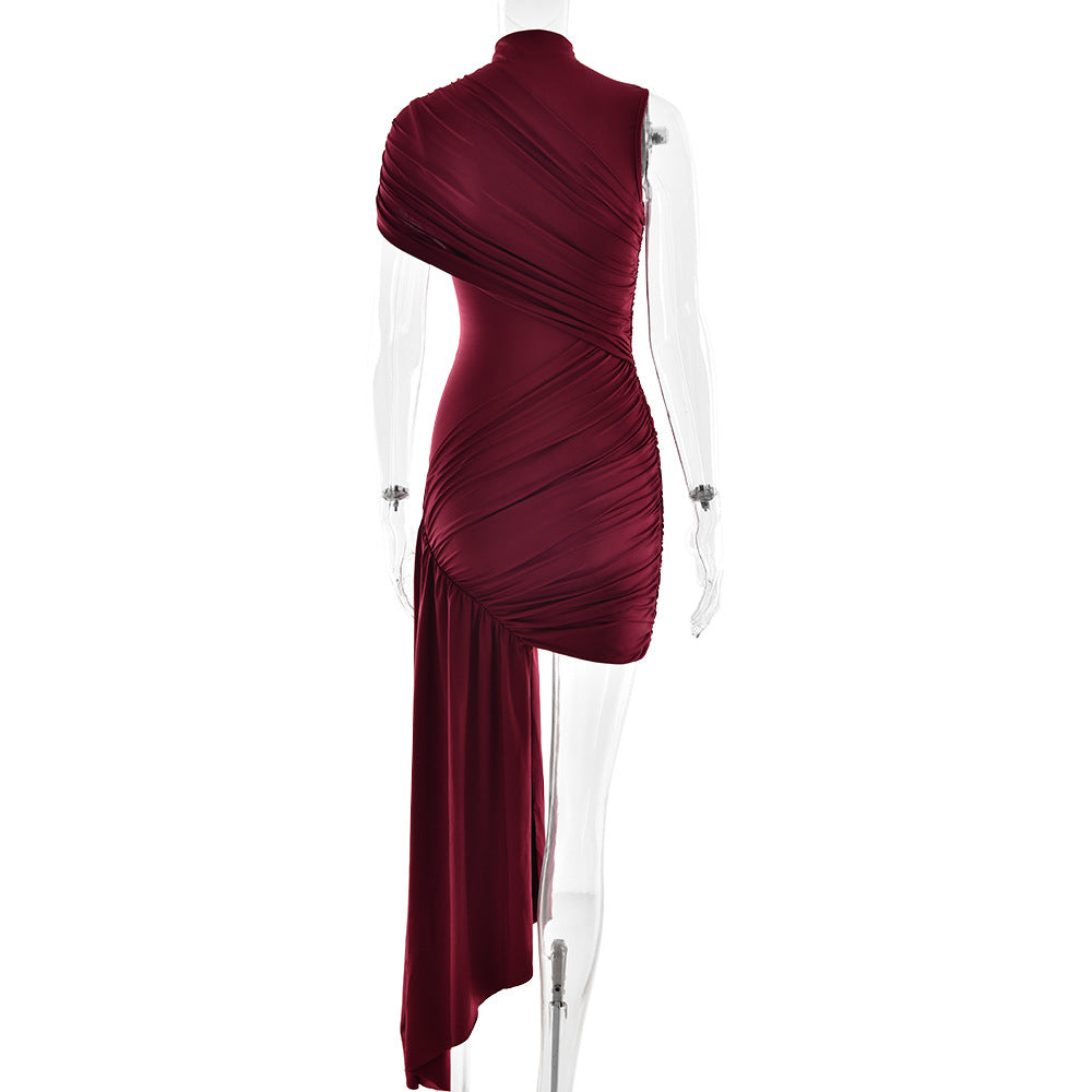 Gema Mini Dress - Maroon