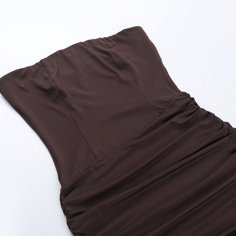 Castro Mini Dress - Brown