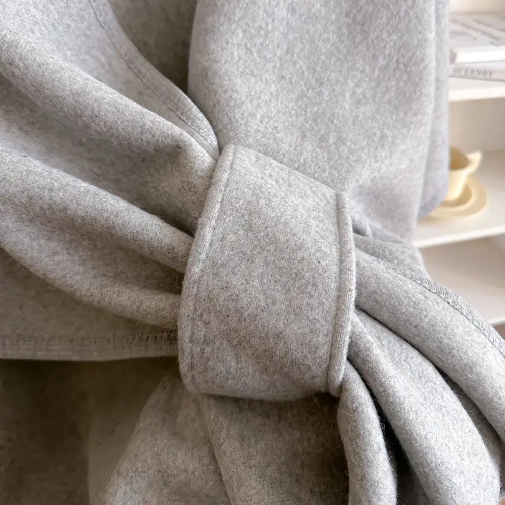 Open Front Draped Wrap Poncho Cape