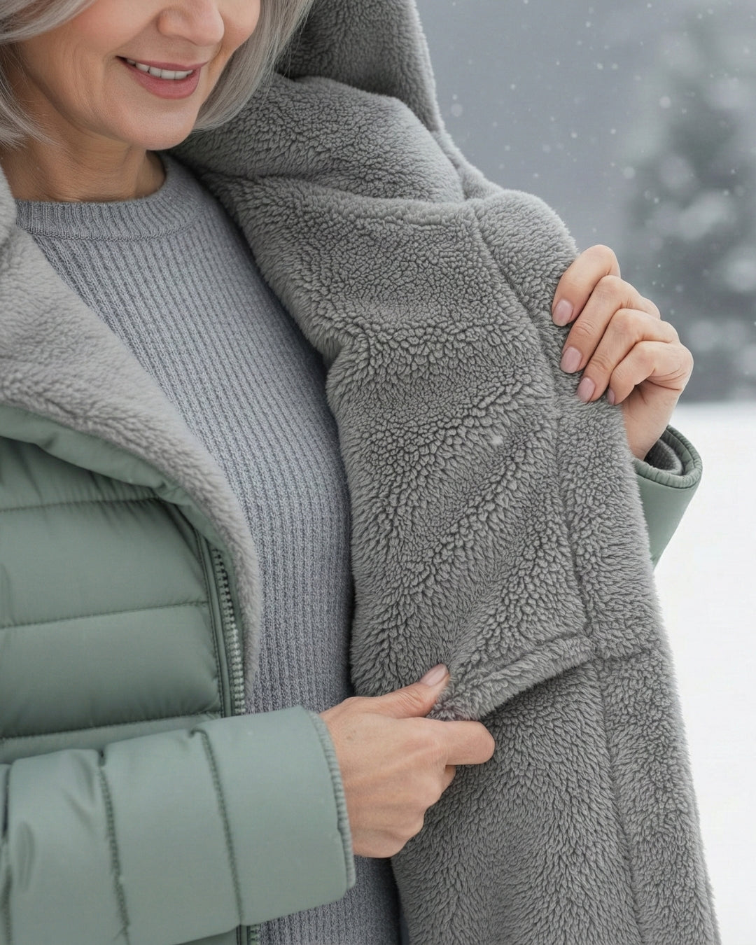 Hooded Faux Fur Lined Quilted Longline Puffer Coat