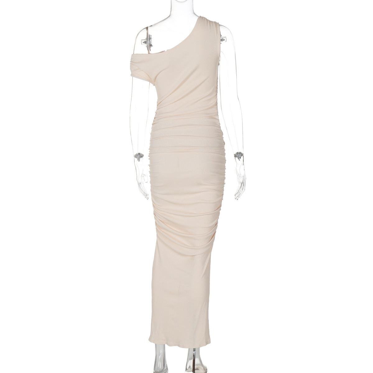 Mystical Off Shoulder Dress - Apricot