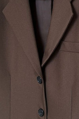 Vintage Casual Long Sleeve Blazer