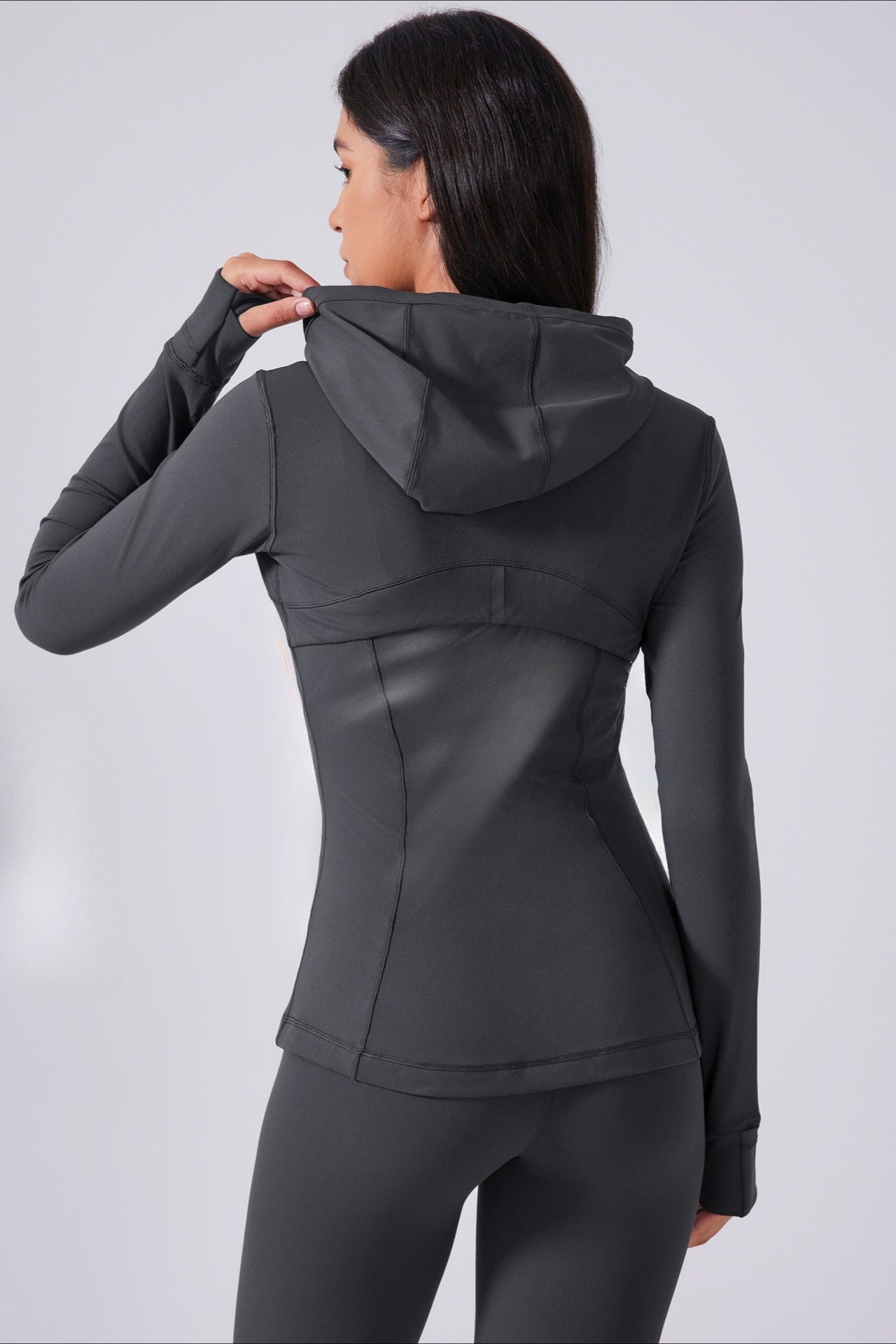 Drawstring Fitted Performance Hoodie