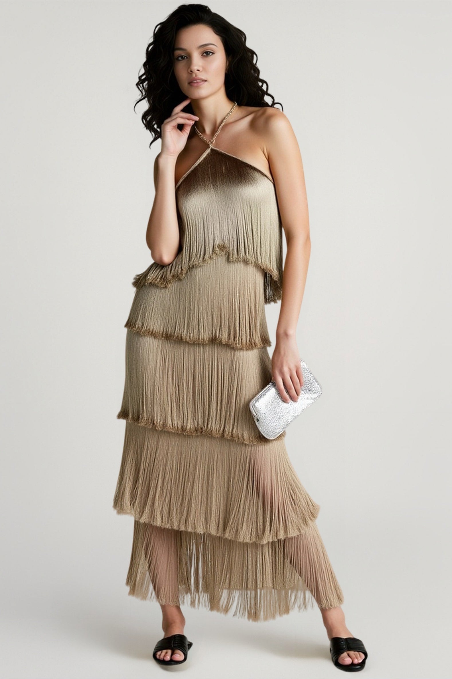 Backless Halter-Neck Dress