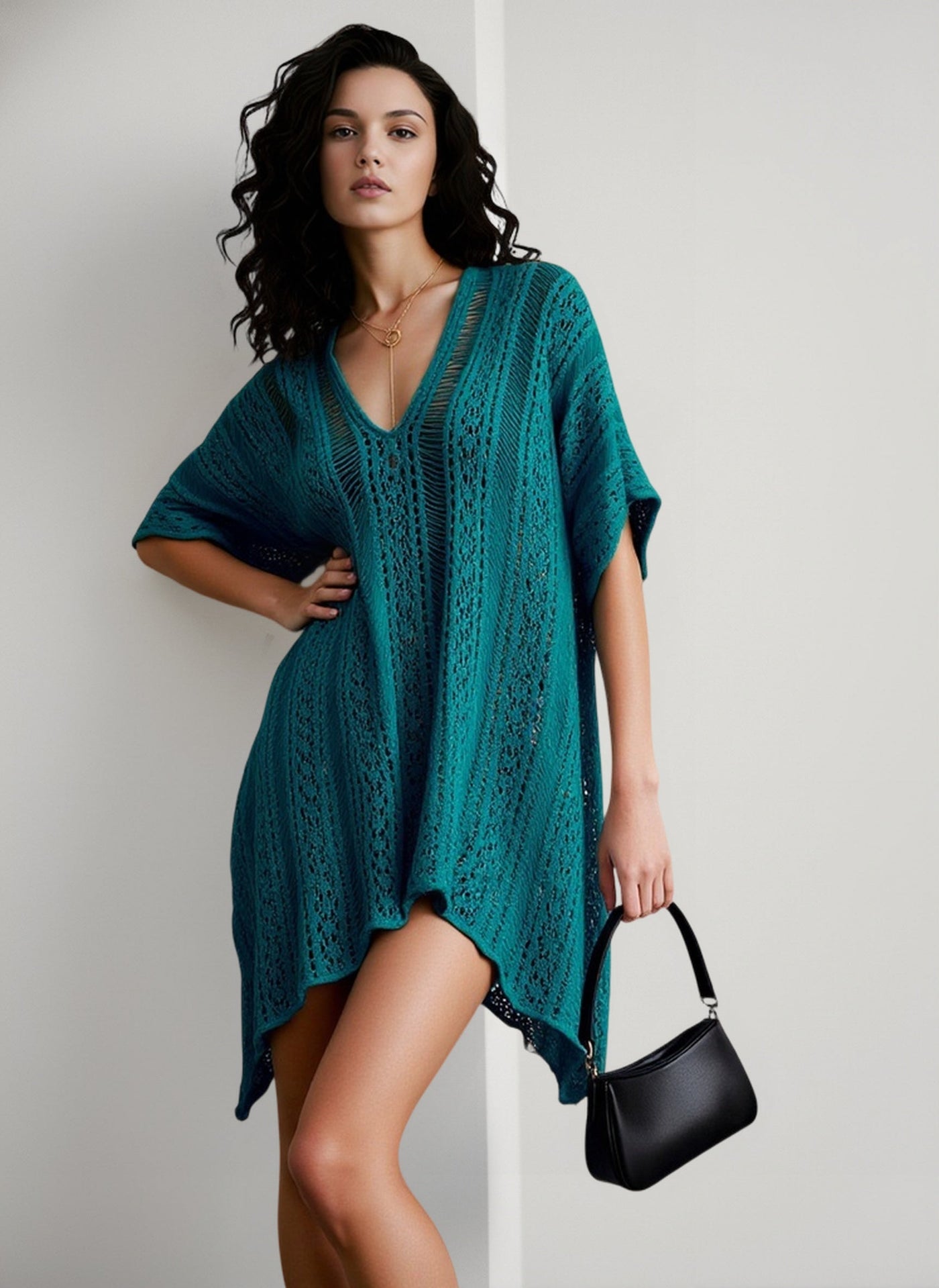 Crochet Poncho Beach Cover Up