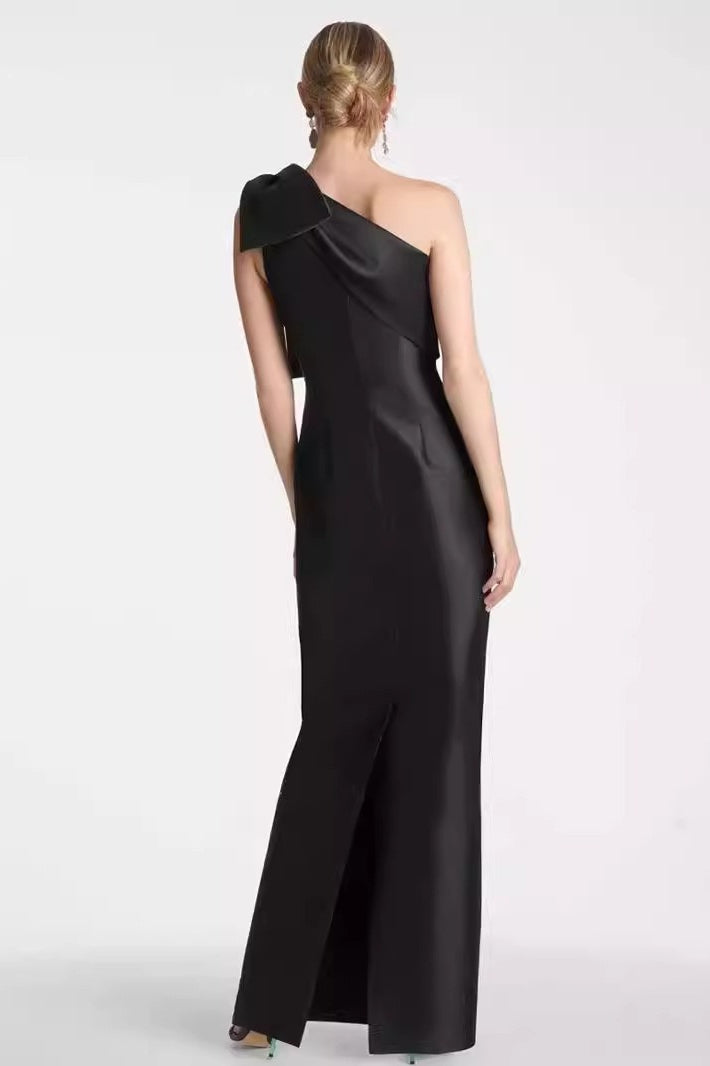 Bandage Bow High Waist Sleeveless Bodycon Formal Mini Dress - View 3