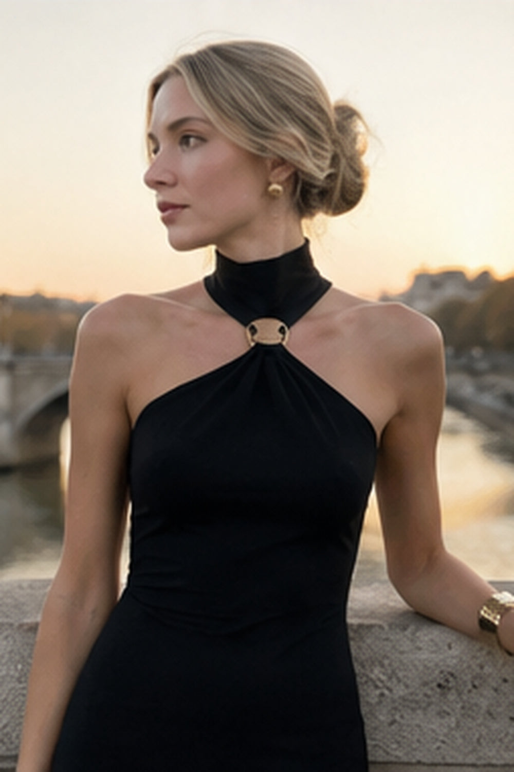 High-Neck Dress