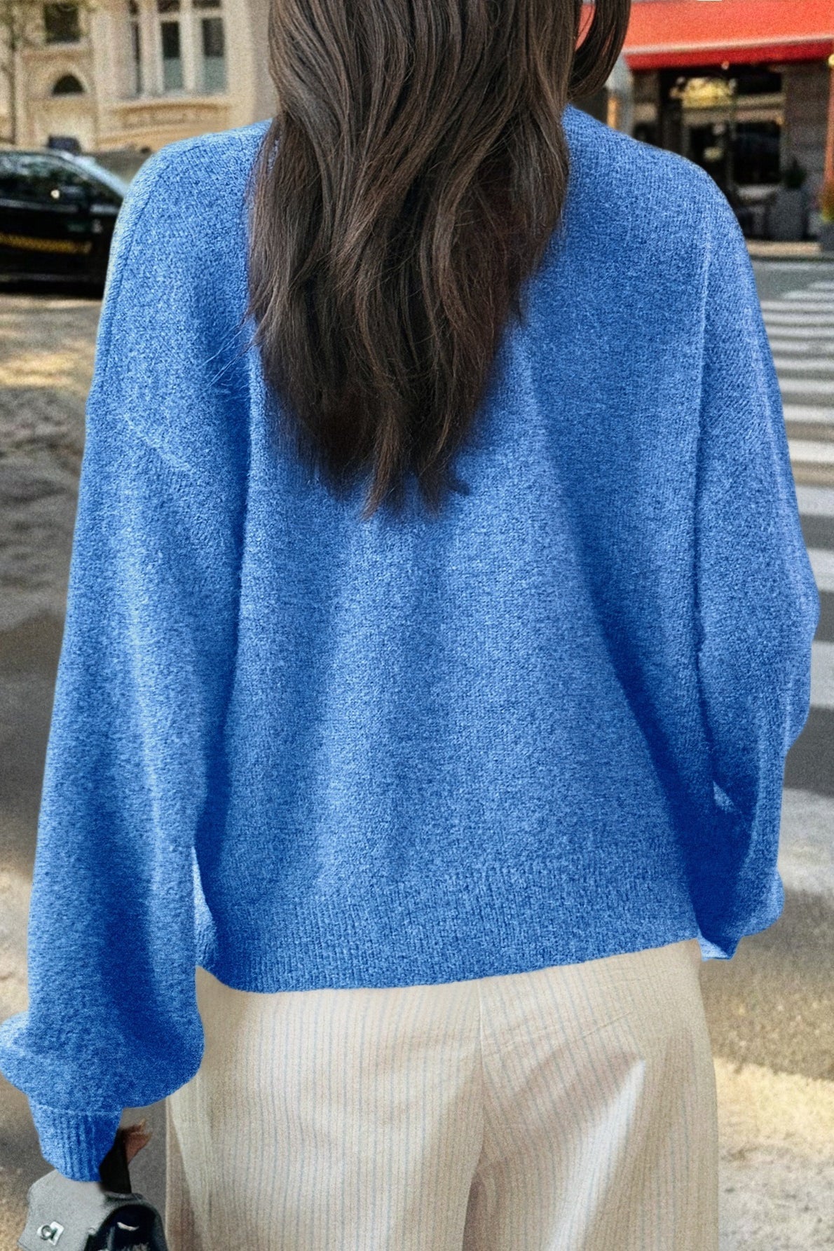 Casual Minimalist Button Front Long Sleeve Coat