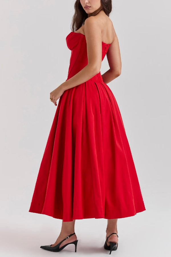 Exclusive Lorelei Strapless Midi Dress Premium Wardrobe Essential
