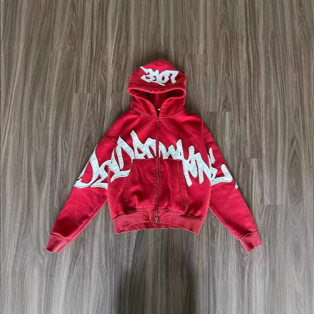 Gothic Y2K Zipper Hoodie