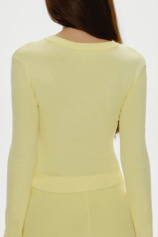 Knitted Slim Fit Button Cardigan