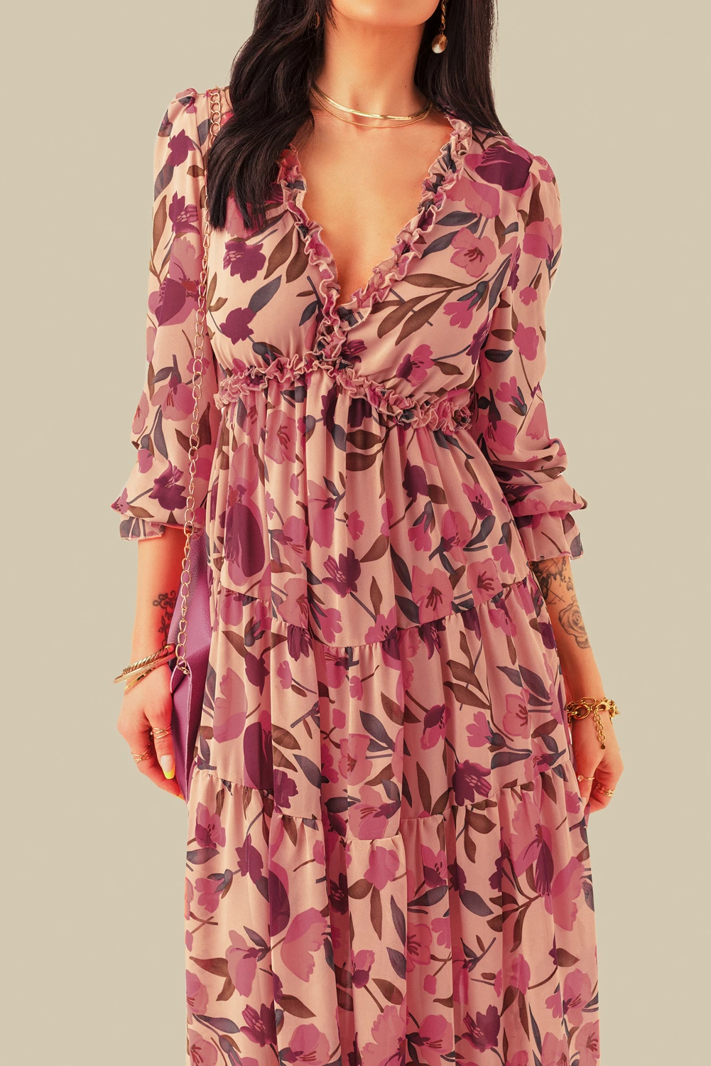 Ruffle Tiered Maxi Dress