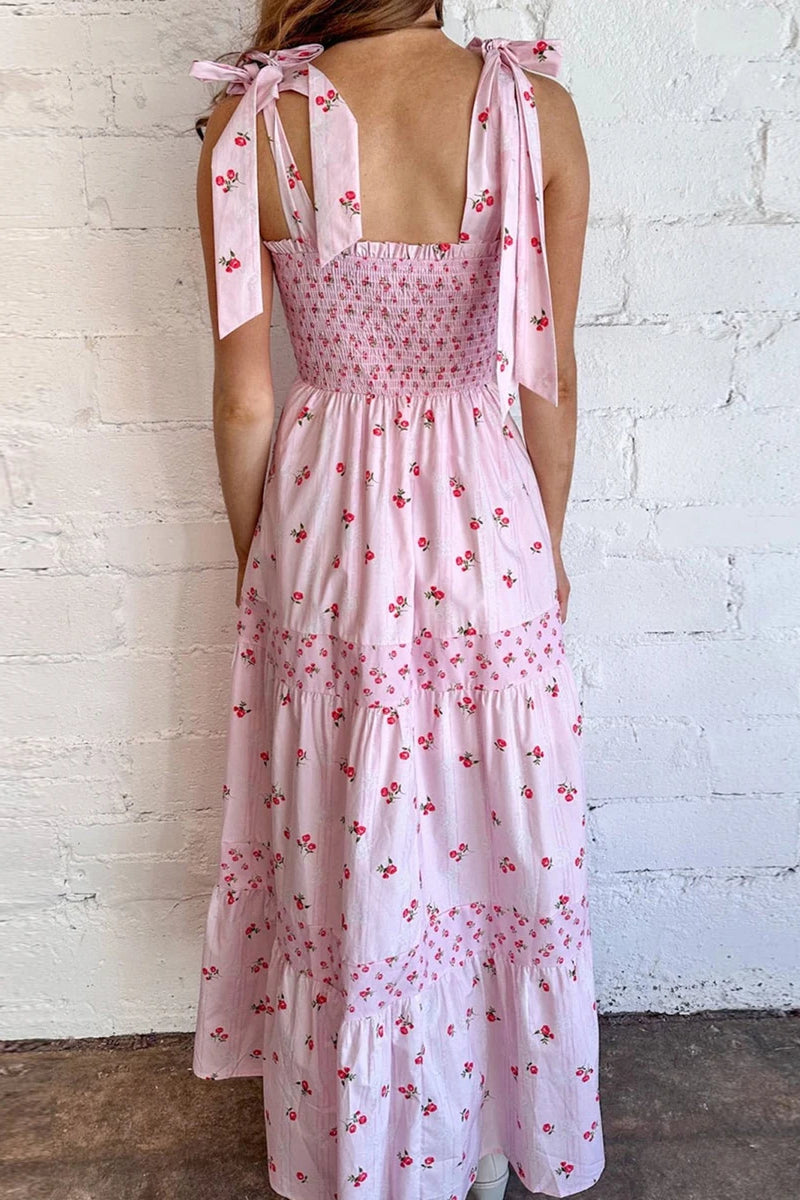 TieBack Edition Maxi Floral Dress