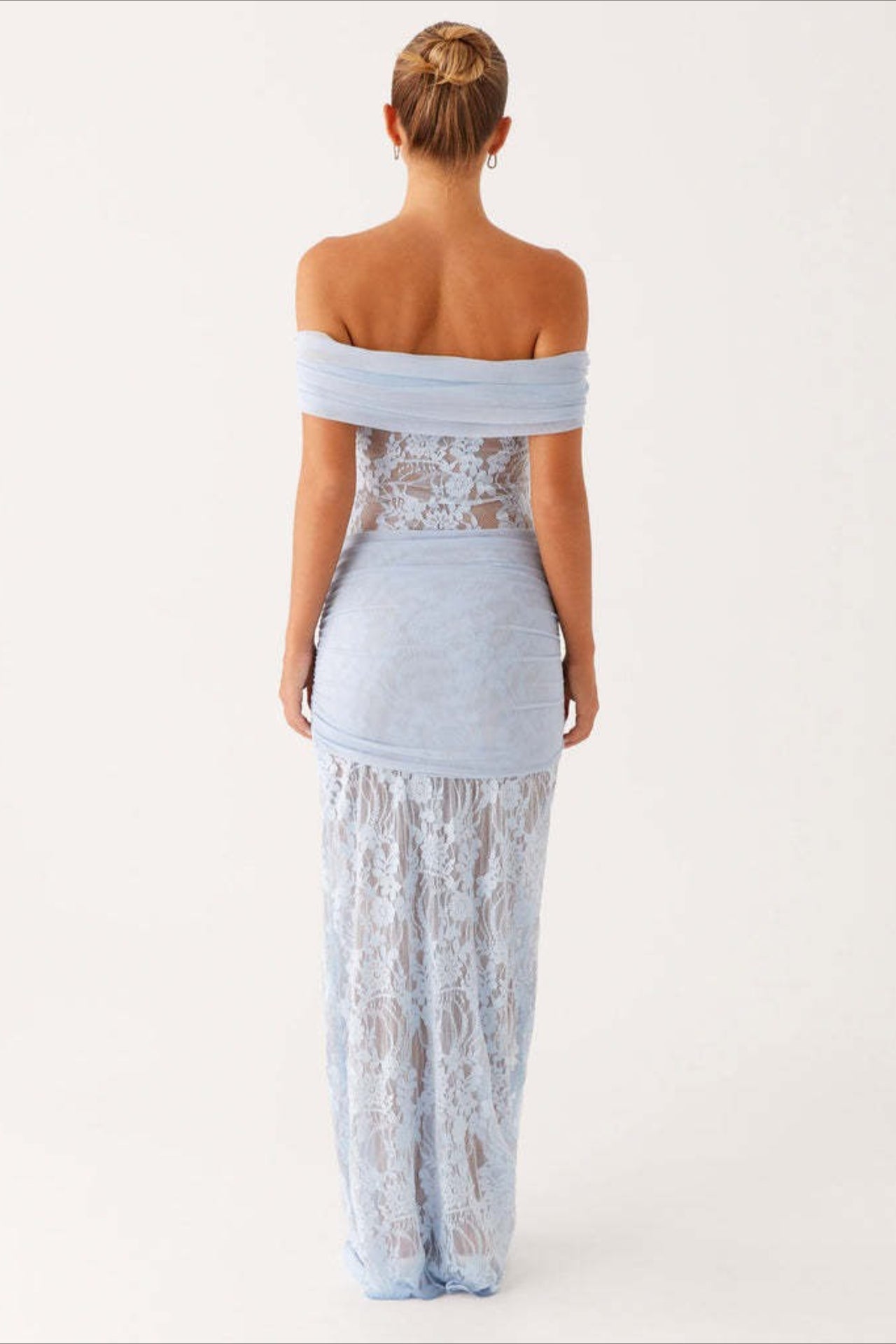 Sheer Lace Cutout Ribbon Bodycon Lace Dress