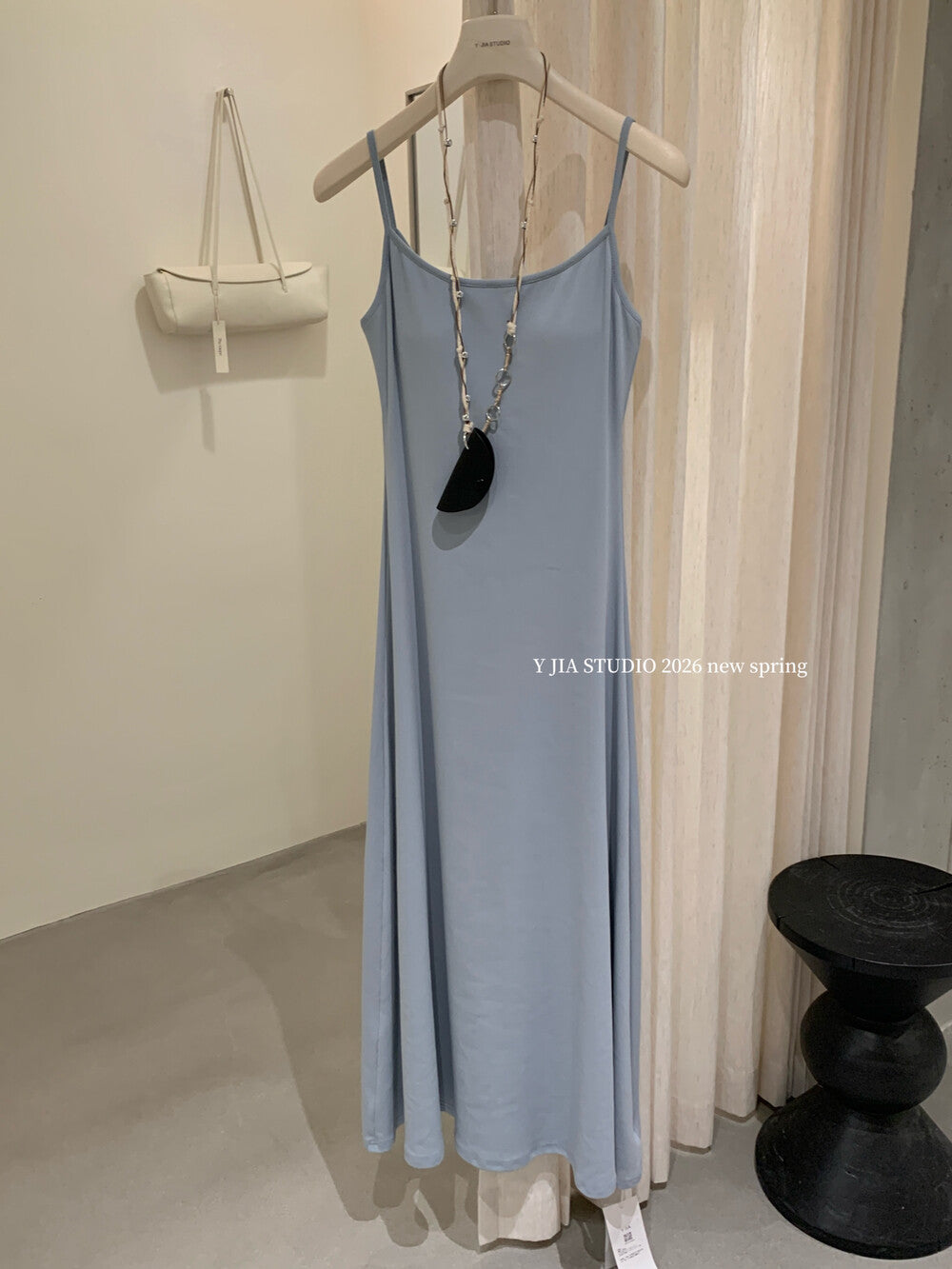 Spaghetti Strap Bodycon Slip Maxi Dress 21