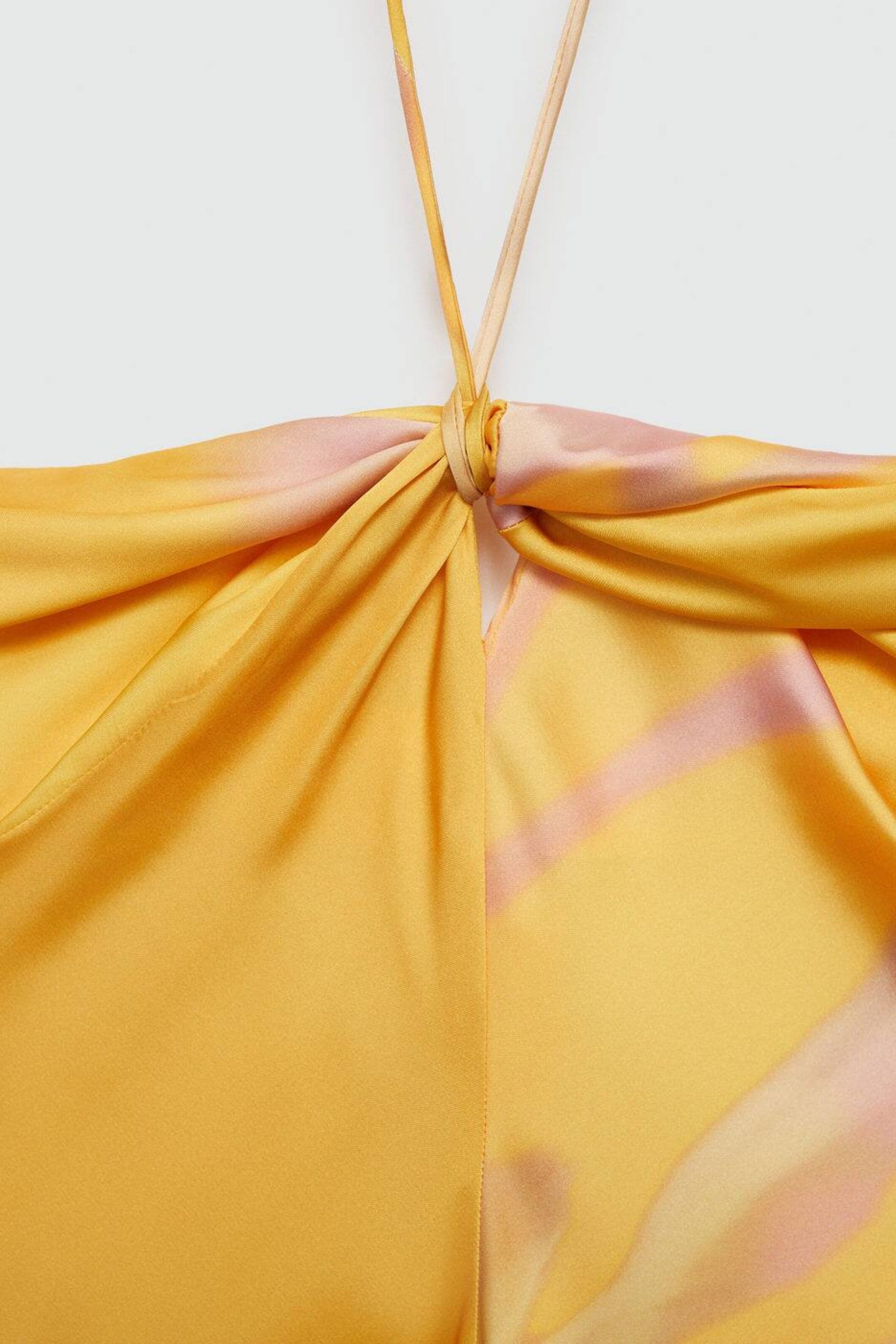 Satin Halter Neck Floral Bias Cut Slip Maxi Dress