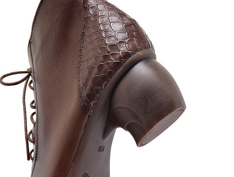 Genuine Leather 2021 New Ankle Shoes Women Boots Zip Round Toe Concise Retro Sewing Ladies Boots