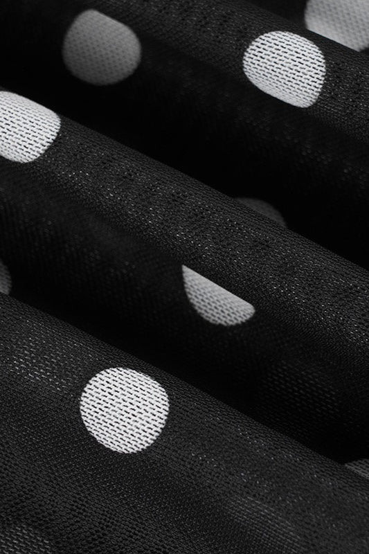 Polka Edition Dot Halter Neck Backless Bodycon Maxi Dress