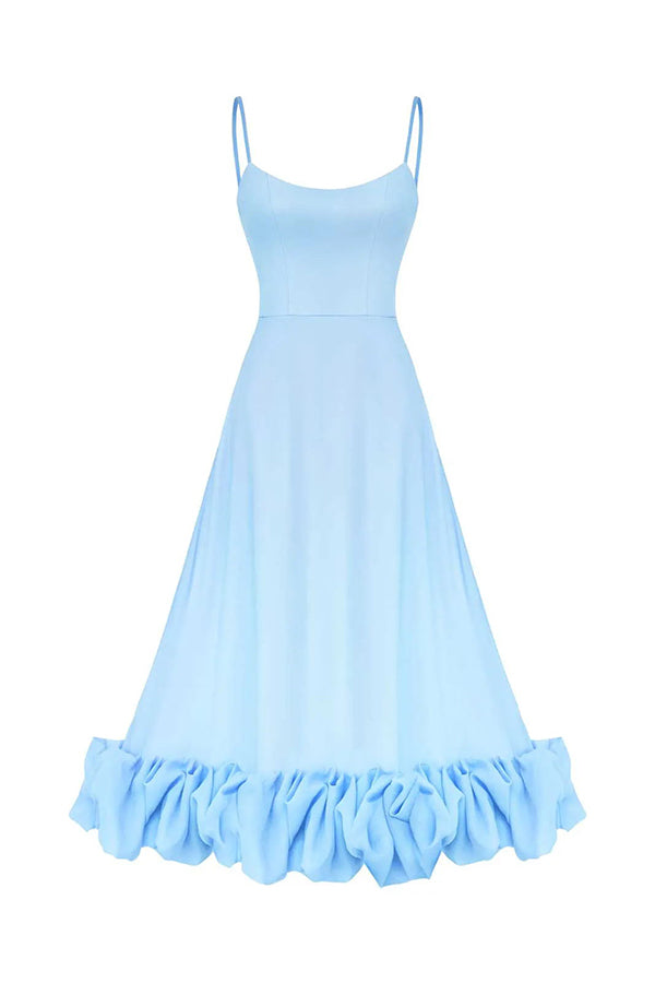Chiffon Sweetheart Neckline Ruffled Mini Dress