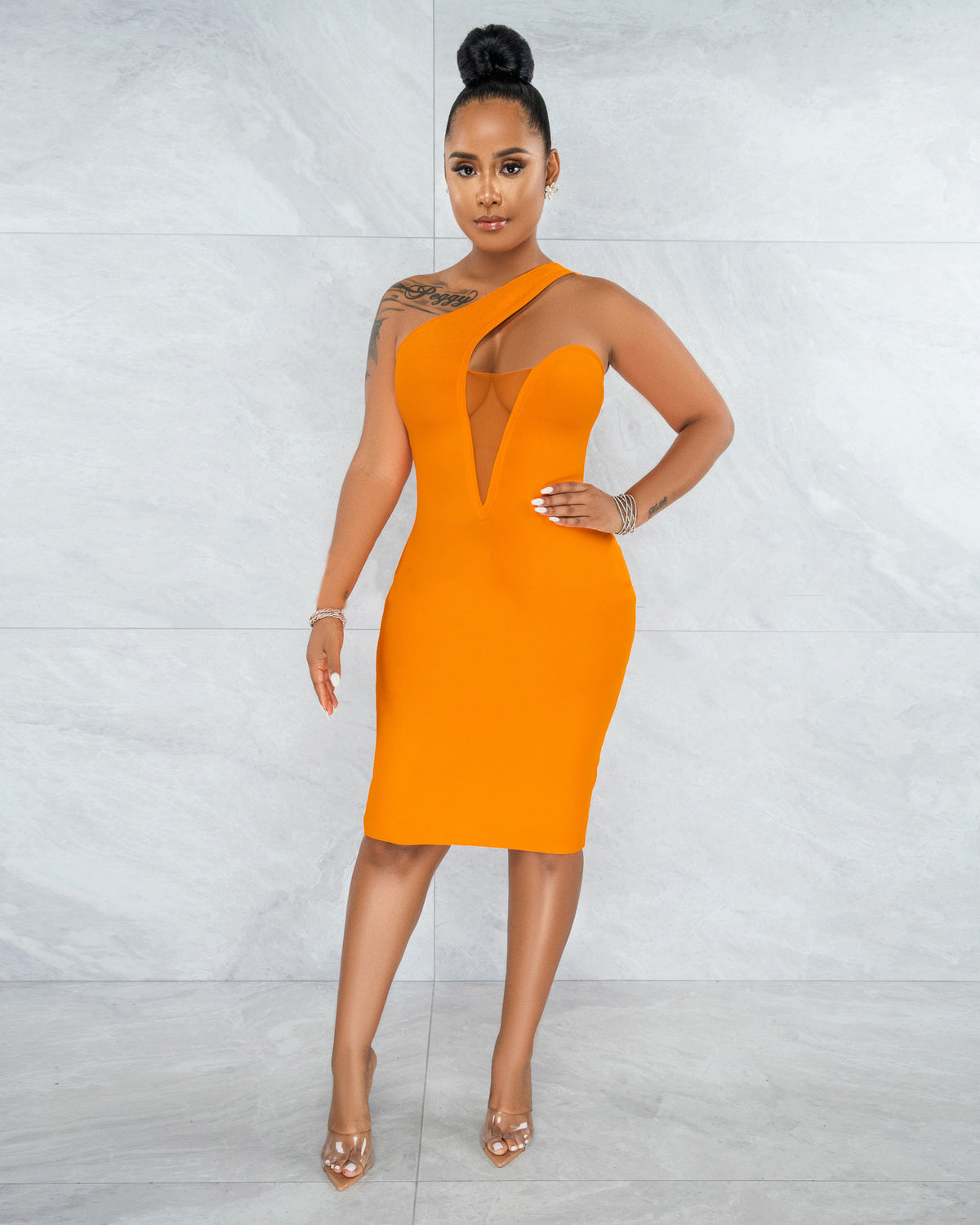 Women Clothing Sexy Mesh Patchwork Invisible Zipper Dress