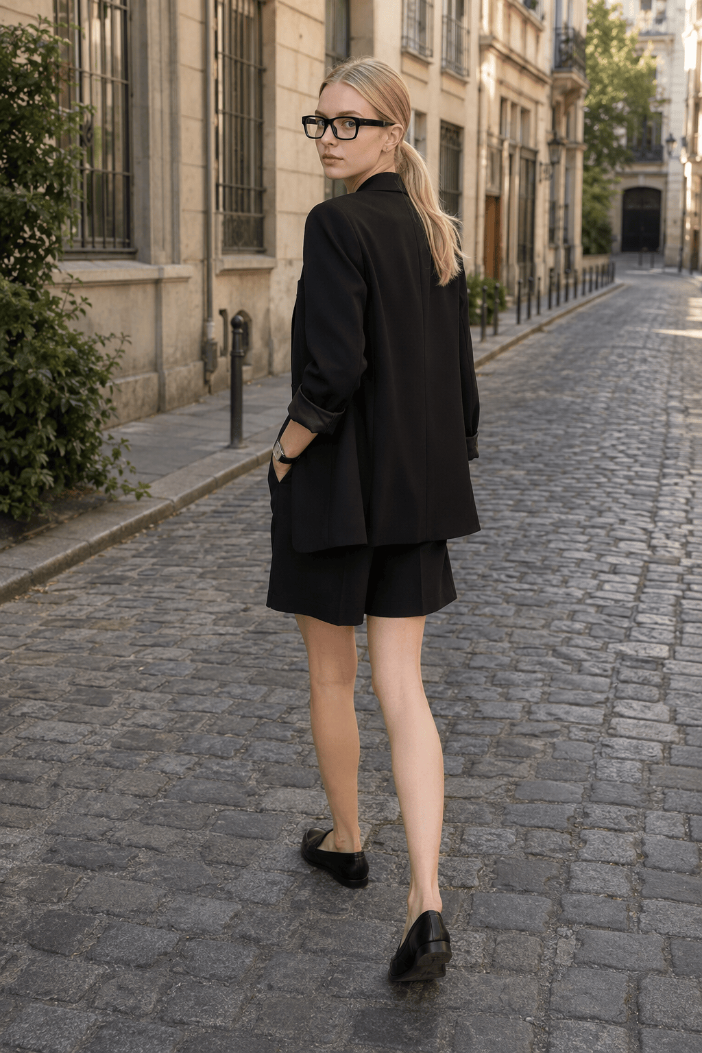 Minimalism Professional Style Solid Straight Casual Short