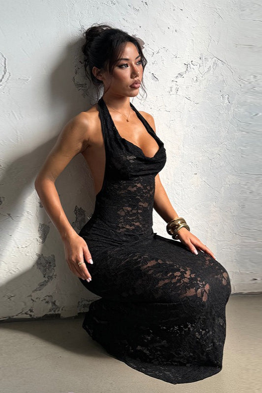 Chiffon One Shoulder Ruched Maxi Dress