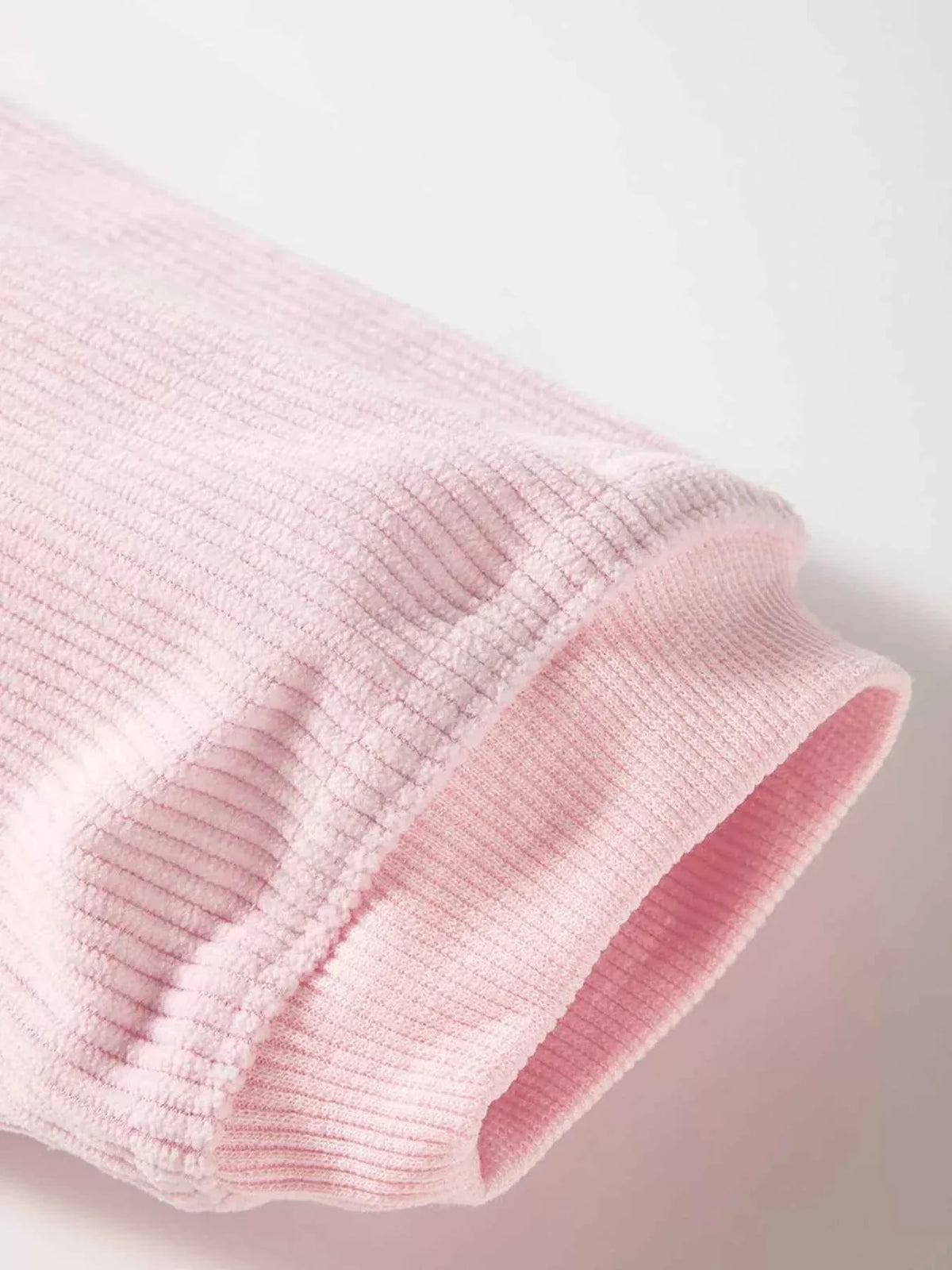 Crew Neck Drop Shoulder Ribbed Corduroy Oversized Sweatshirt 8