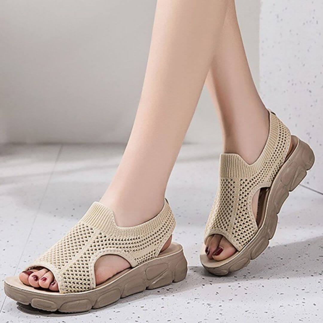 Hollow-out Platform Orthopedic Sandals