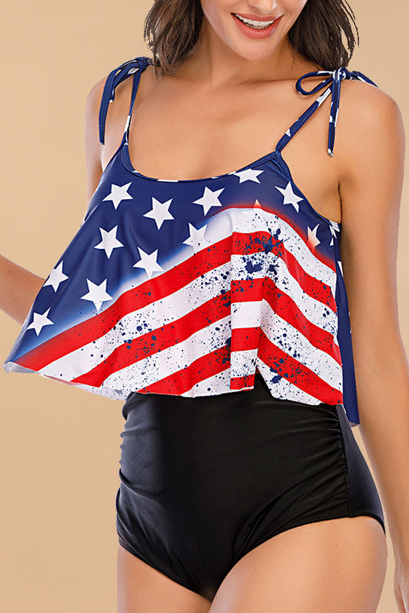 Printed Two Pieces Swimsuit ( 7 Colors)