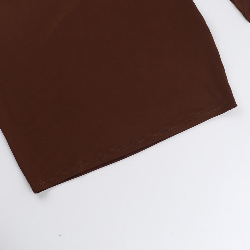 Connie Mini Dress-Brown