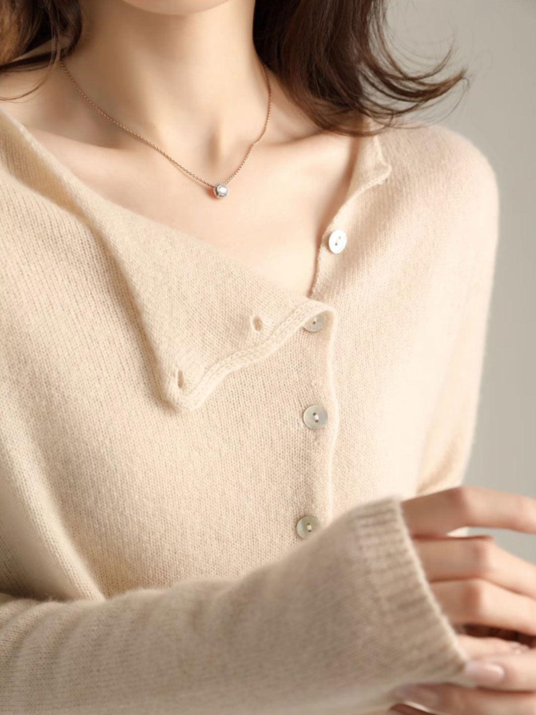Women's Cardigan | V-Neck Button Closure