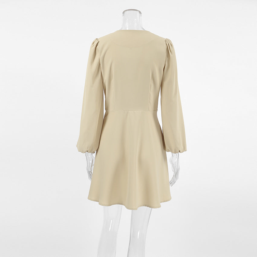 Like a Lady Mini Dress - Khaki