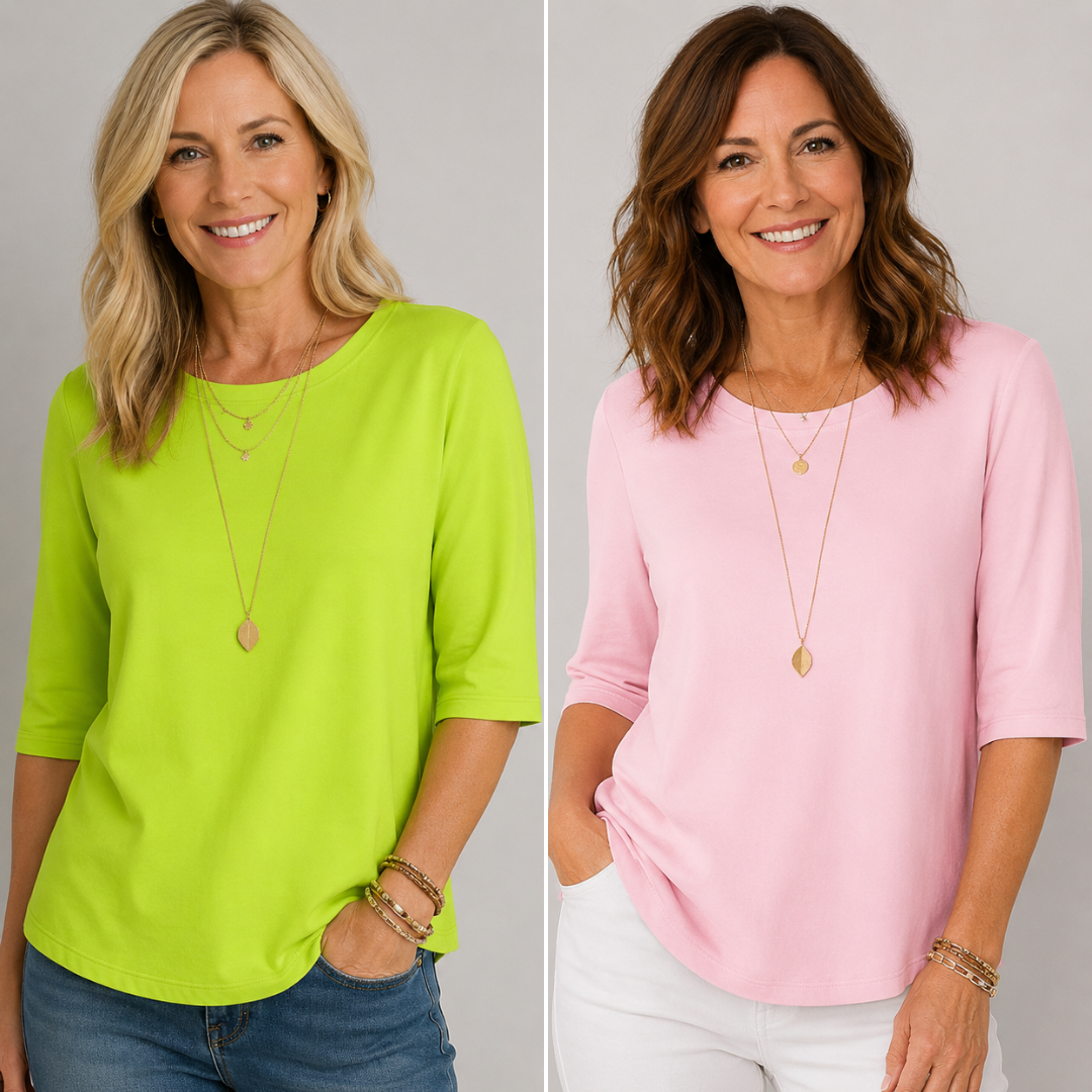 Round Neck Half Sleeve Drop Shoulder Tee
