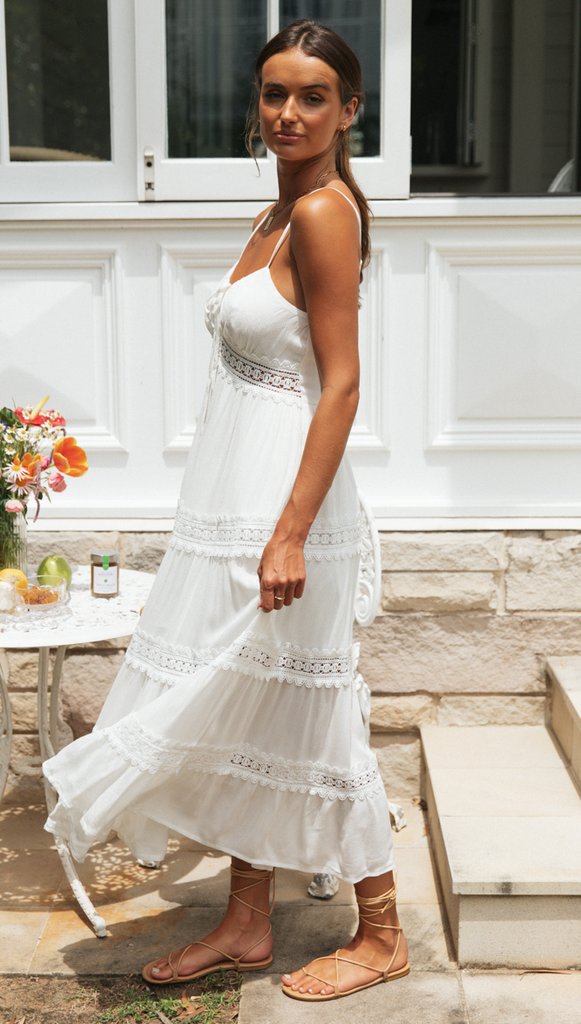 Ruben Maxi Dress - White