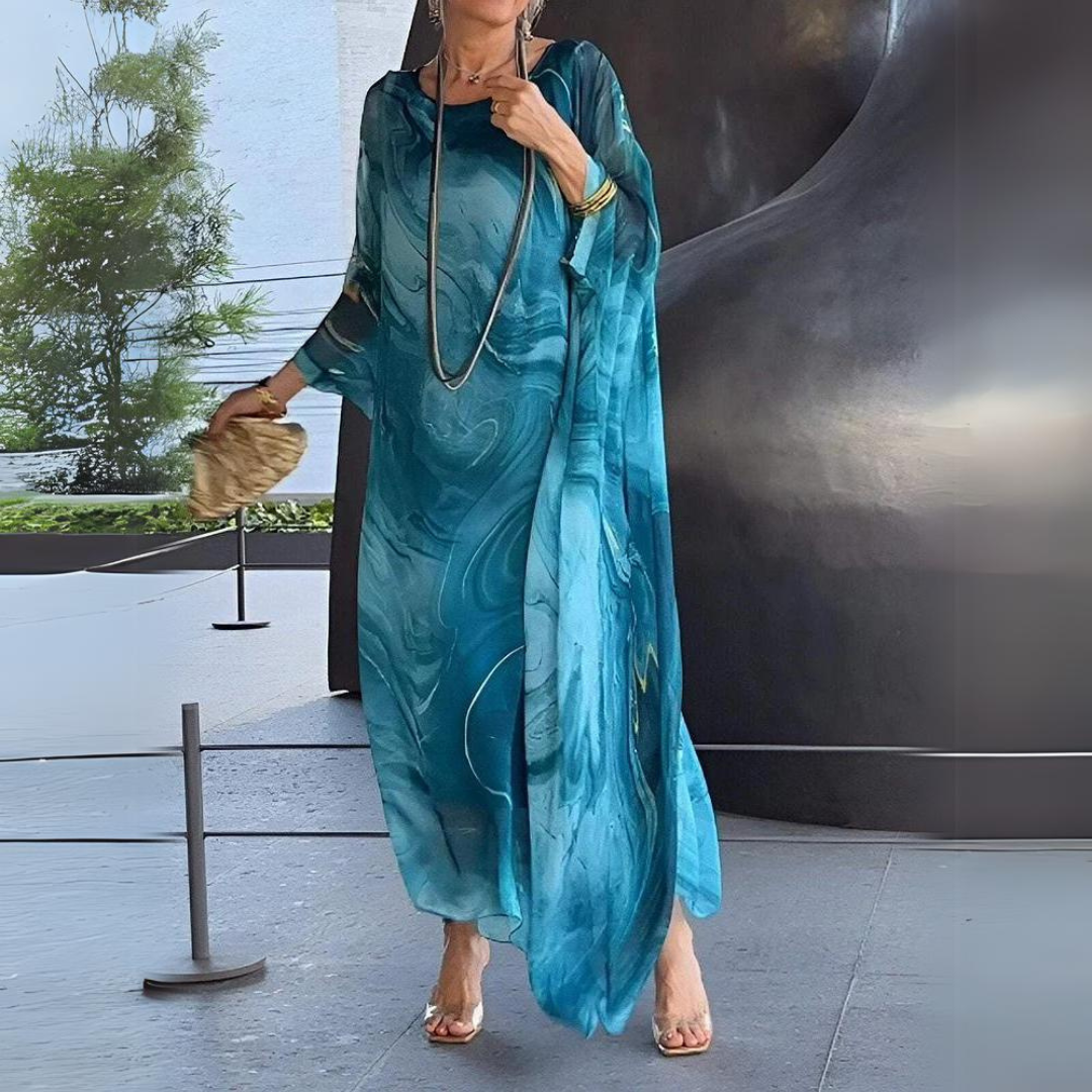 Agustina Exclusive Silk Chiffon Dress Chic Silhouette Collection