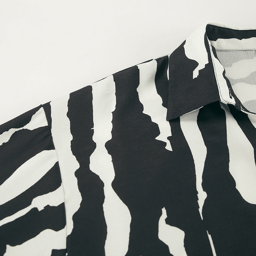 Bold Stripe Coord - Black