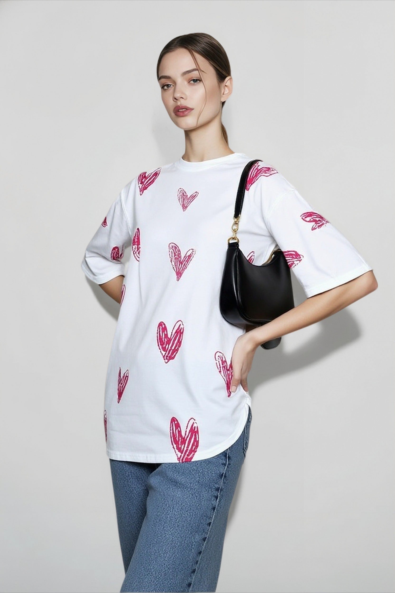 Graphic Heart Top