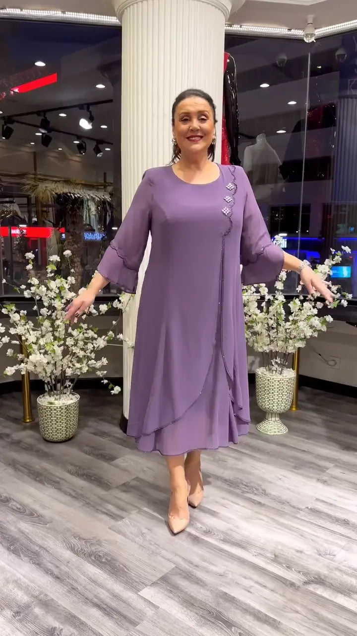 Rocio Exclusive Women's Dress Made of , Loose Chiffon Designer Edit