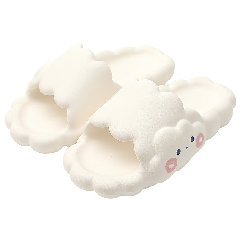 Cute Cloud Summer Girl Heart Home Non-Slip Cloudy Thickened Soft-Soled Slippers
