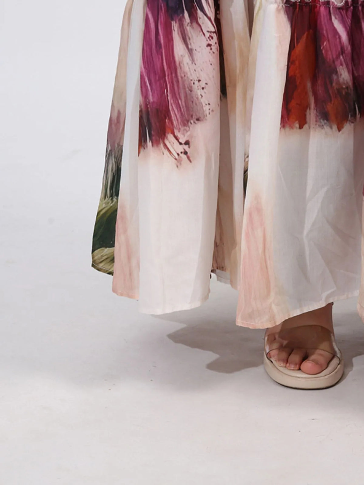 Tiered Tie Waist Maxi Dress