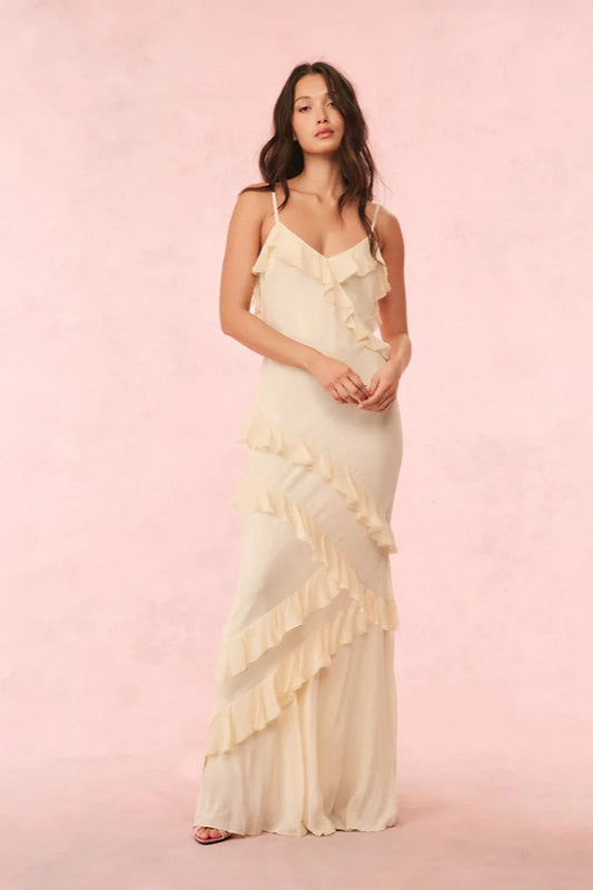 Resort Ruffle Slip Dress