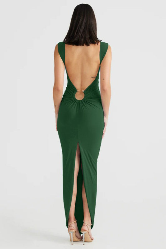 Slit VNeck Bodycon Dress