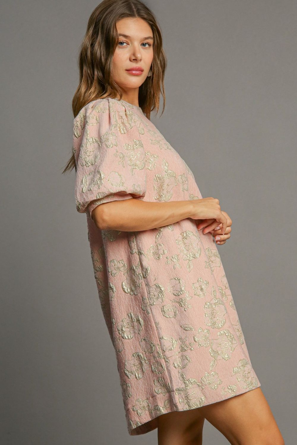 Floral Puff Sleeve Maxi Dress