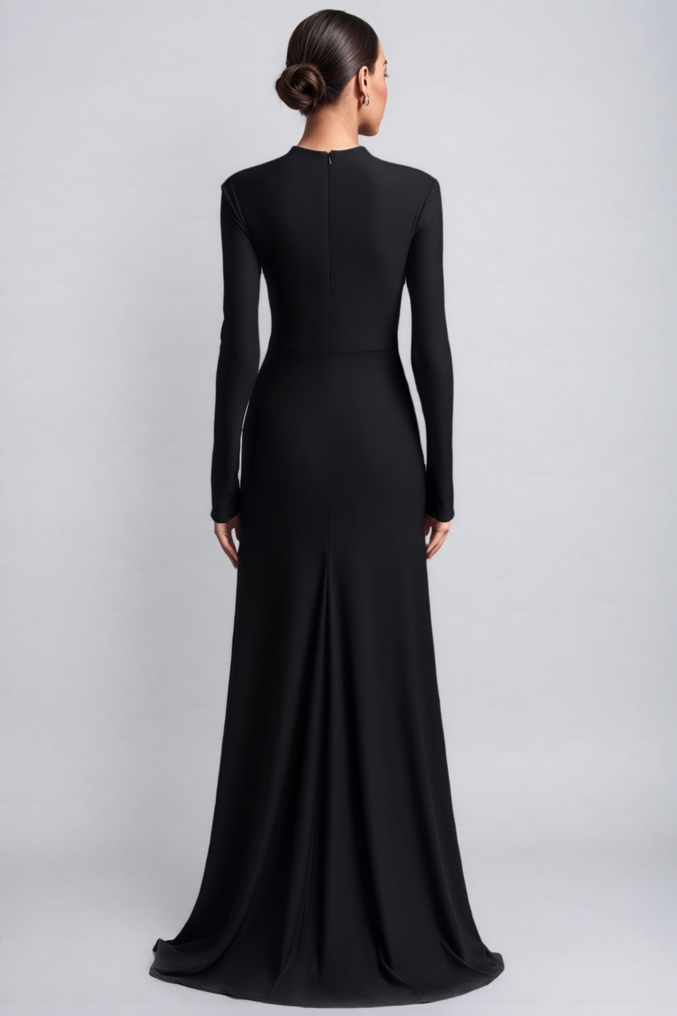 Dulio Black Rhinestone Floral Maxi Dress - View 7