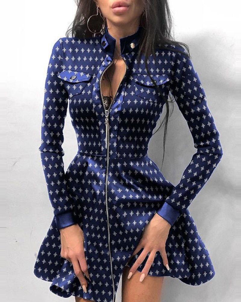 Mariana Exclusive Leather Mini Dress with Zip Fastening Designer Edit