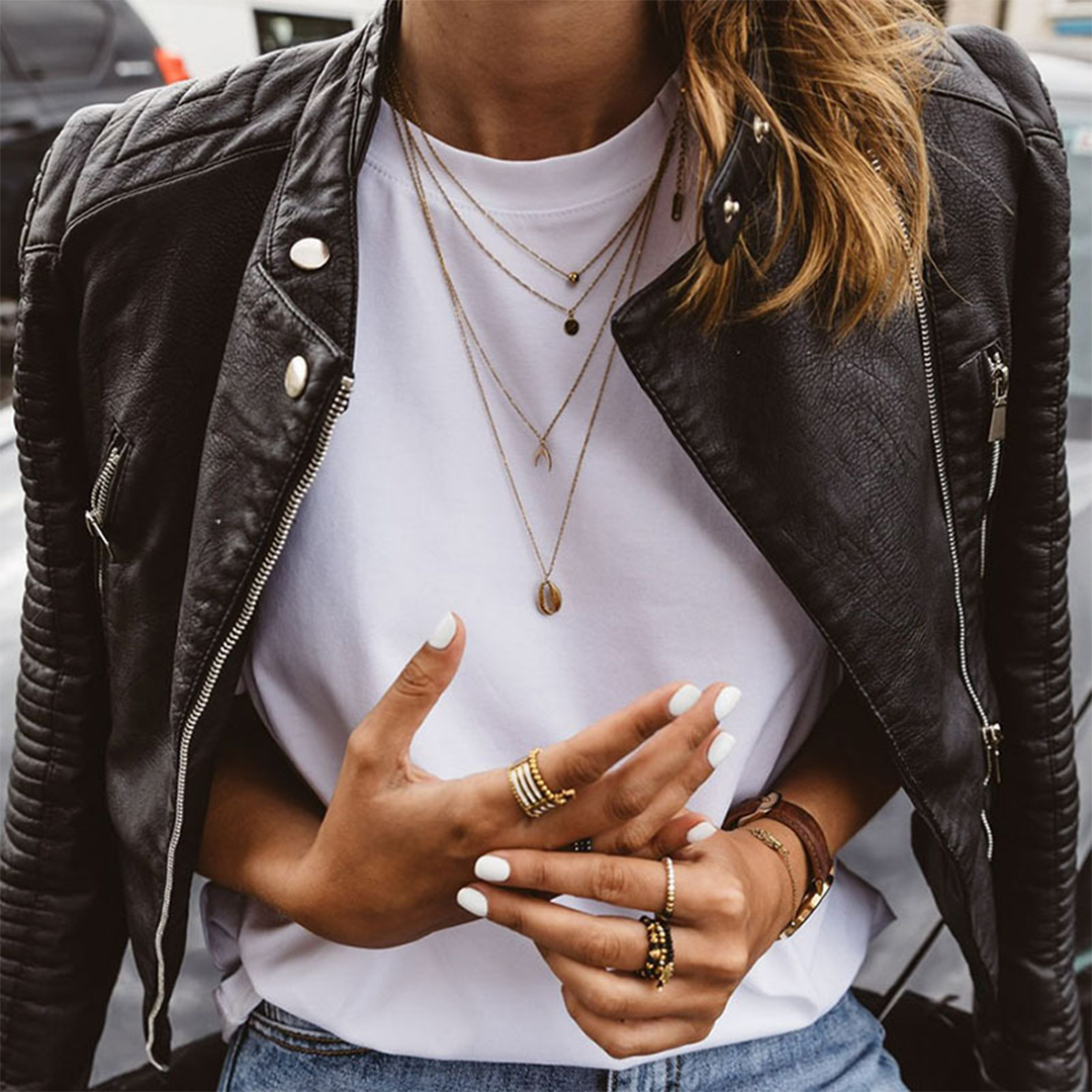 Zip Front Faux Leather Moto Jacket