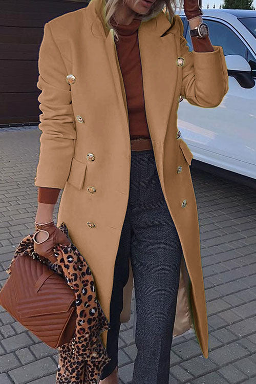 Double Breasted Relaxed Fit Coat