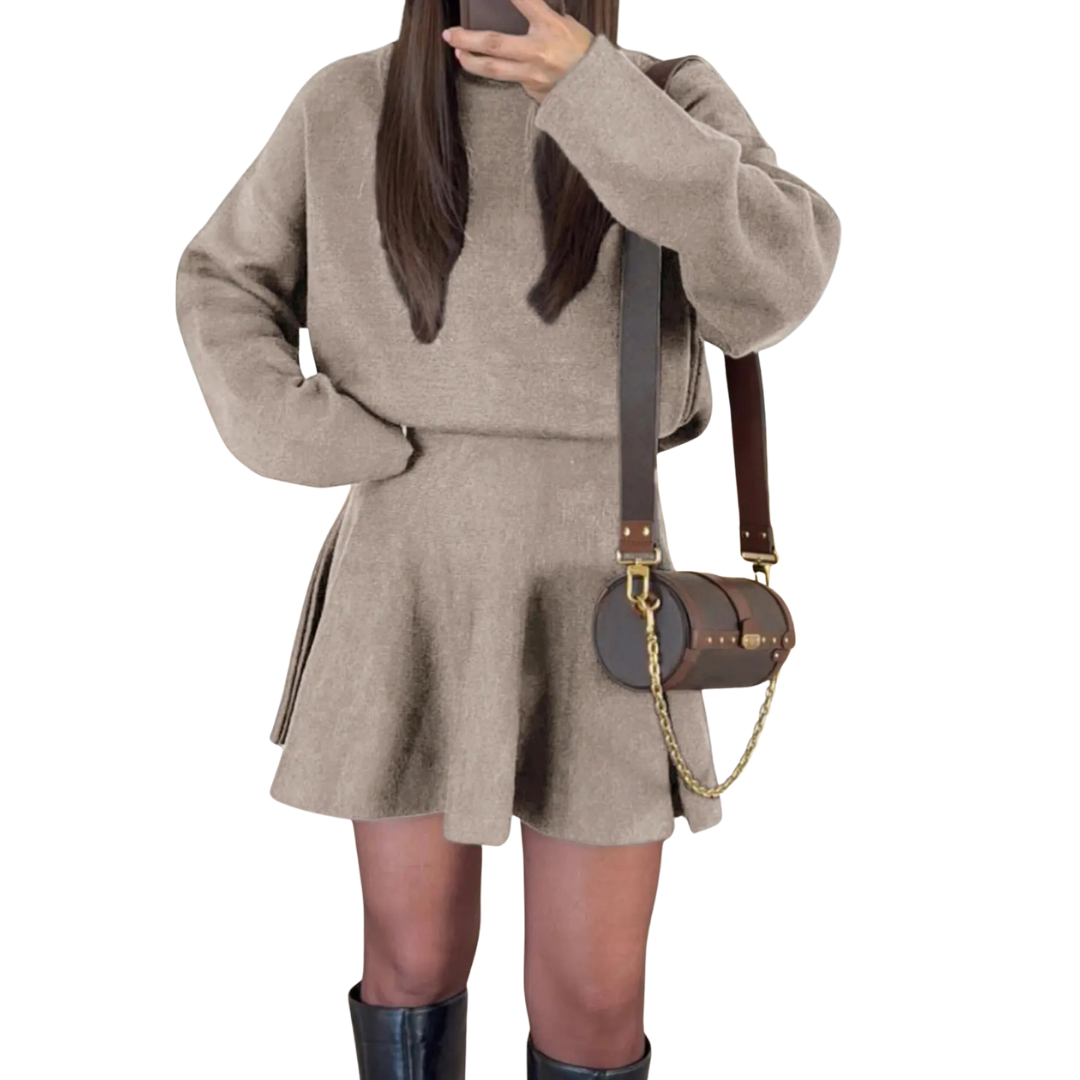 PATRICE™ – Cozy Long Sleeve Dress